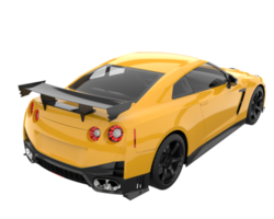 carro esporte isolado em fundo transparente. renderização 3D - ilustração png