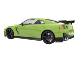 Sport car isolated on transparent background. 3d rendering - illustration png