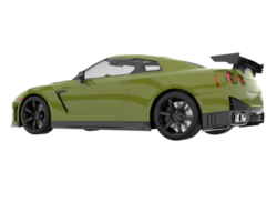 voiture de sport isolée sur fond transparent. rendu 3d - illustration png