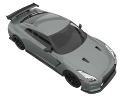 voiture de sport isolée sur fond transparent. rendu 3d - illustration png