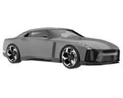 Sport car isolated on transparent background. 3d rendering - illustration png