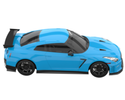 Sport car isolated on transparent background. 3d rendering - illustration png