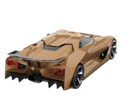 Sport car isolated on transparent background. 3d rendering - illustration png