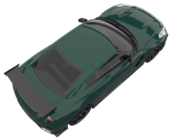 carro esporte isolado em fundo transparente. renderização 3D - ilustração png