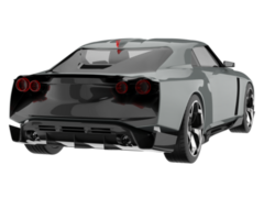 voiture de sport isolée sur fond transparent. rendu 3d - illustration png