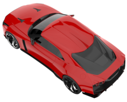 voiture de sport isolée sur fond transparent. rendu 3d - illustration png