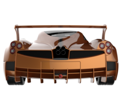 voiture de sport isolée sur fond transparent. rendu 3d - illustration png