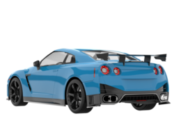 sport auto geïsoleerd Aan transparant achtergrond. 3d renderen - illustratie png