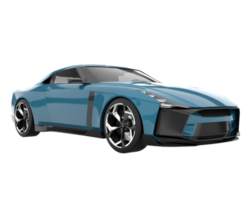 voiture de sport isolée sur fond transparent. rendu 3d - illustration png