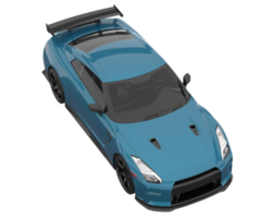 Sport car isolated on transparent background. 3d rendering - illustration png