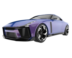 carro esporte isolado em fundo transparente. renderização 3D - ilustração png