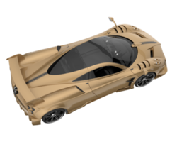 sport auto geïsoleerd Aan transparant achtergrond. 3d renderen - illustratie png