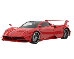 voiture de sport isolée sur fond transparent. rendu 3d - illustration png