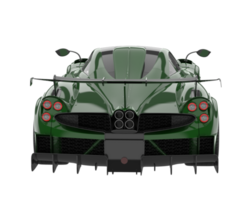 Sport car isolated on transparent background. 3d rendering - illustration png