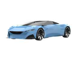 voiture de sport isolée sur fond transparent. rendu 3d - illustration png