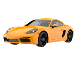 Sport car isolated on transparent background. 3d rendering - illustration png