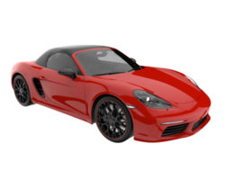 Sport car isolated on transparent background. 3d rendering - illustration png