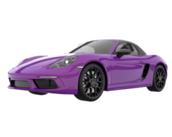 Sport car isolated on transparent background. 3d rendering - illustration png