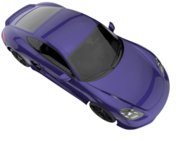 Sport car isolated on transparent background. 3d rendering - illustration png
