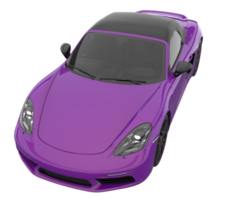 carro esporte isolado em fundo transparente. renderização 3D - ilustração png