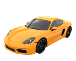 Sport car isolated on transparent background. 3d rendering - illustration png