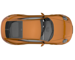 carro esporte isolado em fundo transparente. renderização 3D - ilustração png