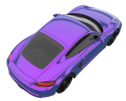Sport car isolated on transparent background. 3d rendering - illustration png