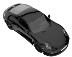 voiture de sport isolée sur fond transparent. rendu 3d - illustration png