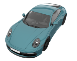 Sport car isolated on transparent background. 3d rendering - illustration png
