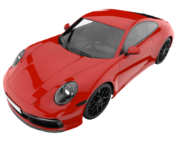 voiture de sport isolée sur fond transparent. rendu 3d - illustration png