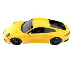 voiture de sport isolée sur fond transparent. rendu 3d - illustration png