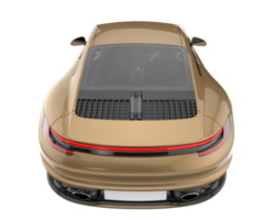 Sport car isolated on transparent background. 3d rendering - illustration png