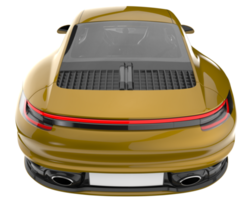 Sport car isolated on transparent background. 3d rendering - illustration png