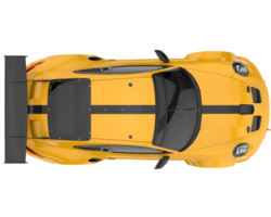 Sport car isolated on transparent background. 3d rendering - illustration png