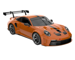 voiture de sport isolée sur fond transparent. rendu 3d - illustration png