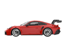 voiture de sport isolée sur fond transparent. rendu 3d - illustration png