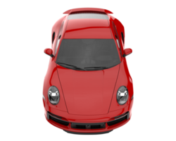 voiture de sport isolée sur fond transparent. rendu 3d - illustration png