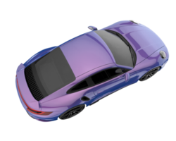 Sport car isolated on transparent background. 3d rendering - illustration png
