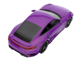Sport car isolated on transparent background. 3d rendering - illustration png
