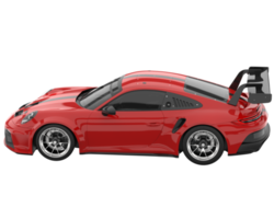 voiture de sport isolée sur fond transparent. rendu 3d - illustration png