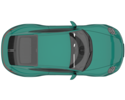 Sport car isolated on transparent background. 3d rendering - illustration png