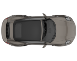 voiture de sport isolée sur fond transparent. rendu 3d - illustration png