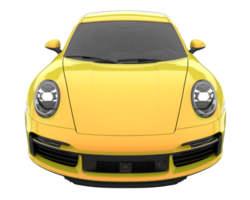 voiture de sport isolée sur fond transparent. rendu 3d - illustration png