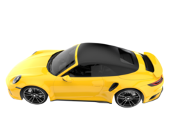 voiture de sport isolée sur fond transparent. rendu 3d - illustration png