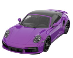 Sport car isolated on transparent background. 3d rendering - illustration png