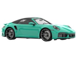 Sport car isolated on transparent background. 3d rendering - illustration png