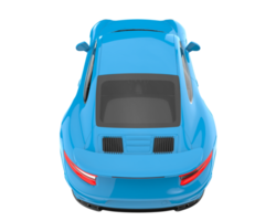 Sport car isolated on transparent background. 3d rendering - illustration png