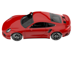 Sport car isolated on transparent background. 3d rendering - illustration png