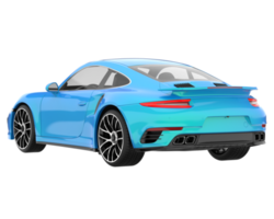 Sport car isolated on transparent background. 3d rendering - illustration png