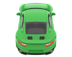 Sport car isolated on transparent background. 3d rendering - illustration png